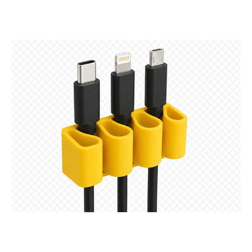 Suporte De Cabo Para Mesa  Organizador De Mesa Amarelo Amare