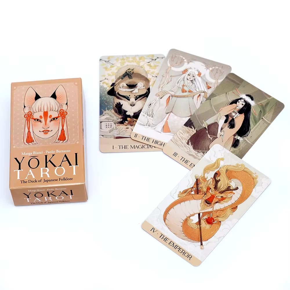 Cartas de Tarot Yokai, Inspiradas no Folclore Japonês, Versão em Inglês, Jogo de Tabuleiro para Festas em Família, Orácu