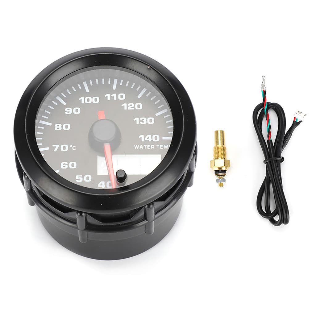 TMA ~ 2in 52mm Medidor Eletrônico De Temperatura Da Água Para Carro Analógico Com Sensor 7 Cores LED Universal