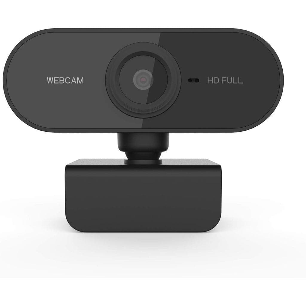 Câmera de computador, webcam para PC, full HD 1080p, ângulo amplo de 360 graus, vídeo a 30fps, webcam USB com microfone
