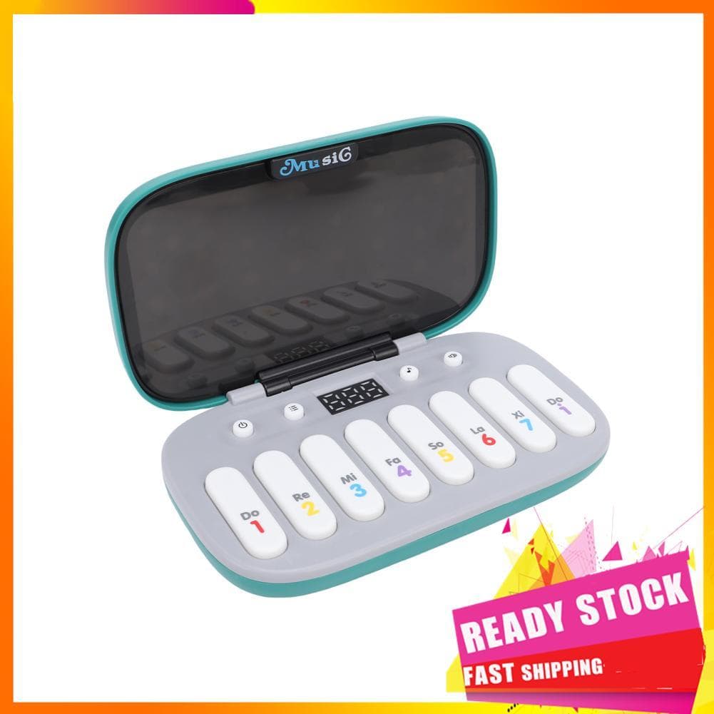 Gfgfgfgg Asixxsix Teclado portátil Piano 7 Ritmos musicais modernos Prática de velocidade manual Viagem Fonte de