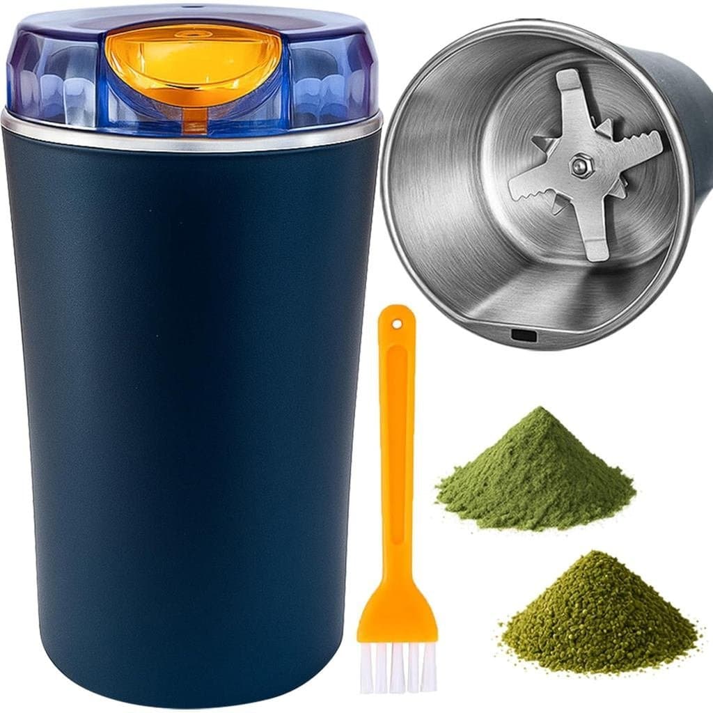 Moedor Elétrico de Ervas e Especiarias – Moedor de aço inoxidável com um toque, adequado para ervas, especiarias, café,