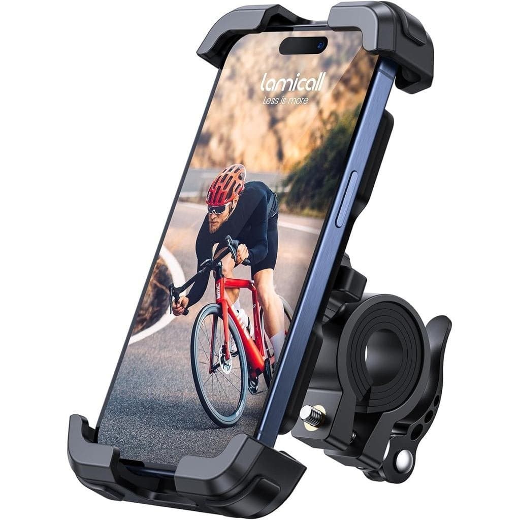 Suporte de Telefone para Bicicleta Lamicall - Suporte de Telefone para Motocicleta, Suporte de Telefone Ajustável, Clipe