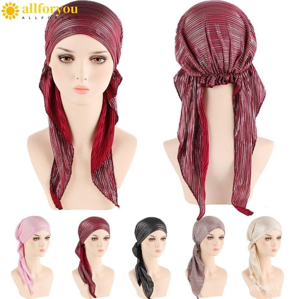 Touca de Dormir Pré-Amarrada ALLFORYOU1, Turbante, para Queda de Cabelo, Quimioterapia e Câncer