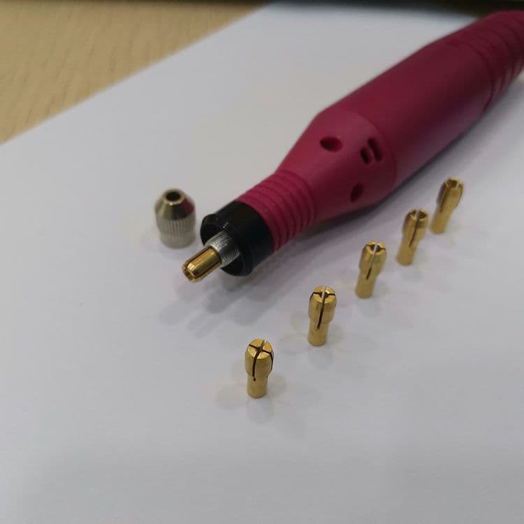 Diâmetro da cauda 4.2 braçadeira de cobre moedor mandril 2.35 pequeno sanduíche 3.0 Mini caneta tipo moedor de unhas bra