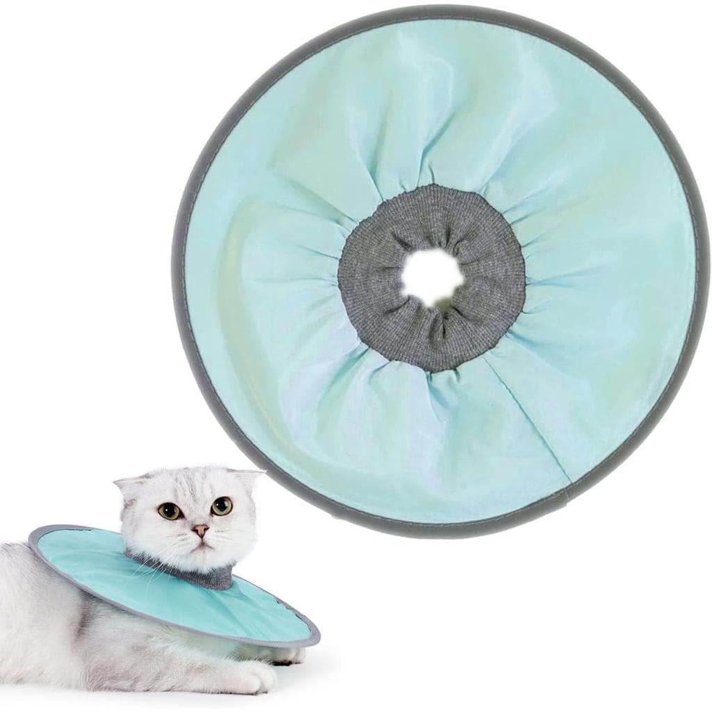 Coleira de Recuperação para Gatos - Coleira E Ajustável para Gatos, Protetores de Pescoço Impermeáveis Pós-Cirurgia, Col