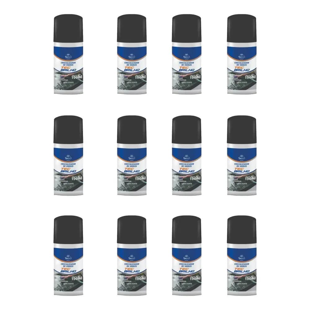 Kit 12 Cristalizador De Vidros Water Off 100ml Repele Água