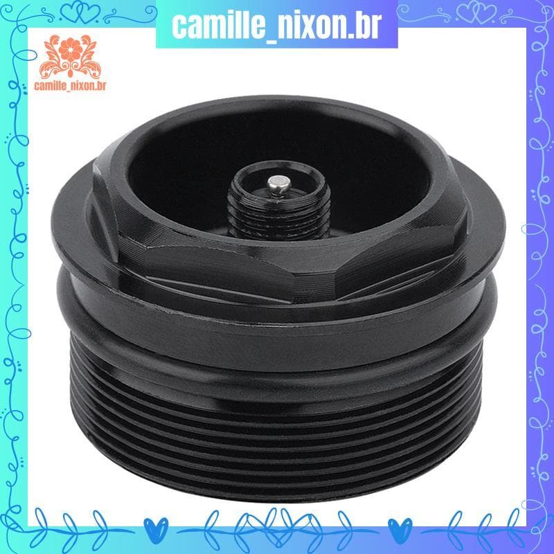 [camille_nixon.br] Porca Da Válvula Do Garfo Dianteiro Bicicleta Rosca De Montagem Tampa De Ar 31xP1.0mm Núcleo Peças De