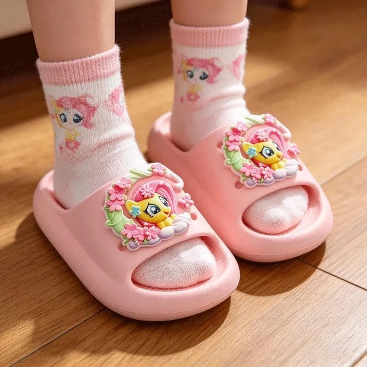 2026 Novos Chinelos Infantis My Little Pony Para O Verão , Sandálias Deslizantes Com Sola Macia De EVA