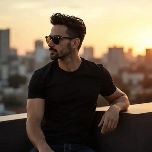 Camiseta Malwee Casual Masculina 100% Algodão Gola Redonda