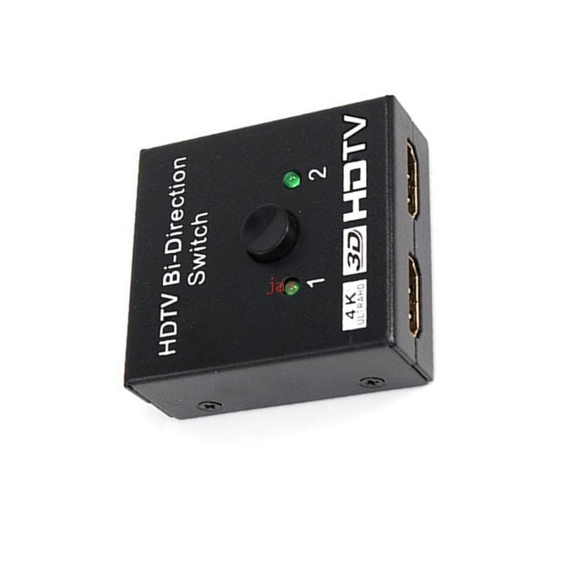 2 Portas HDTV Switches Caixa 4K 60Hz Divisor Alternância Sinal Instantâneo Para Displays Projetores Dispositi