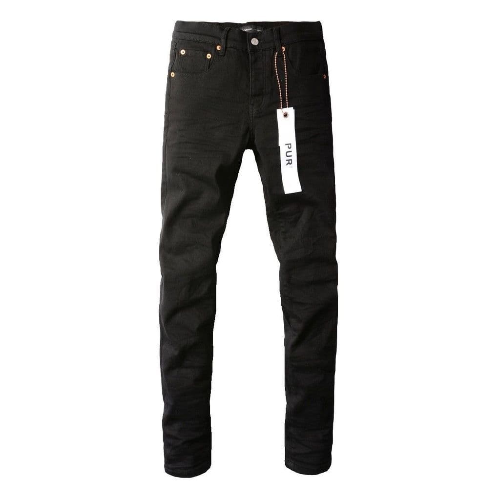 Tamanho europeu preto Jeans masculino outono tendência americana fino ajuste elástico em linha reta calças casuais mascu