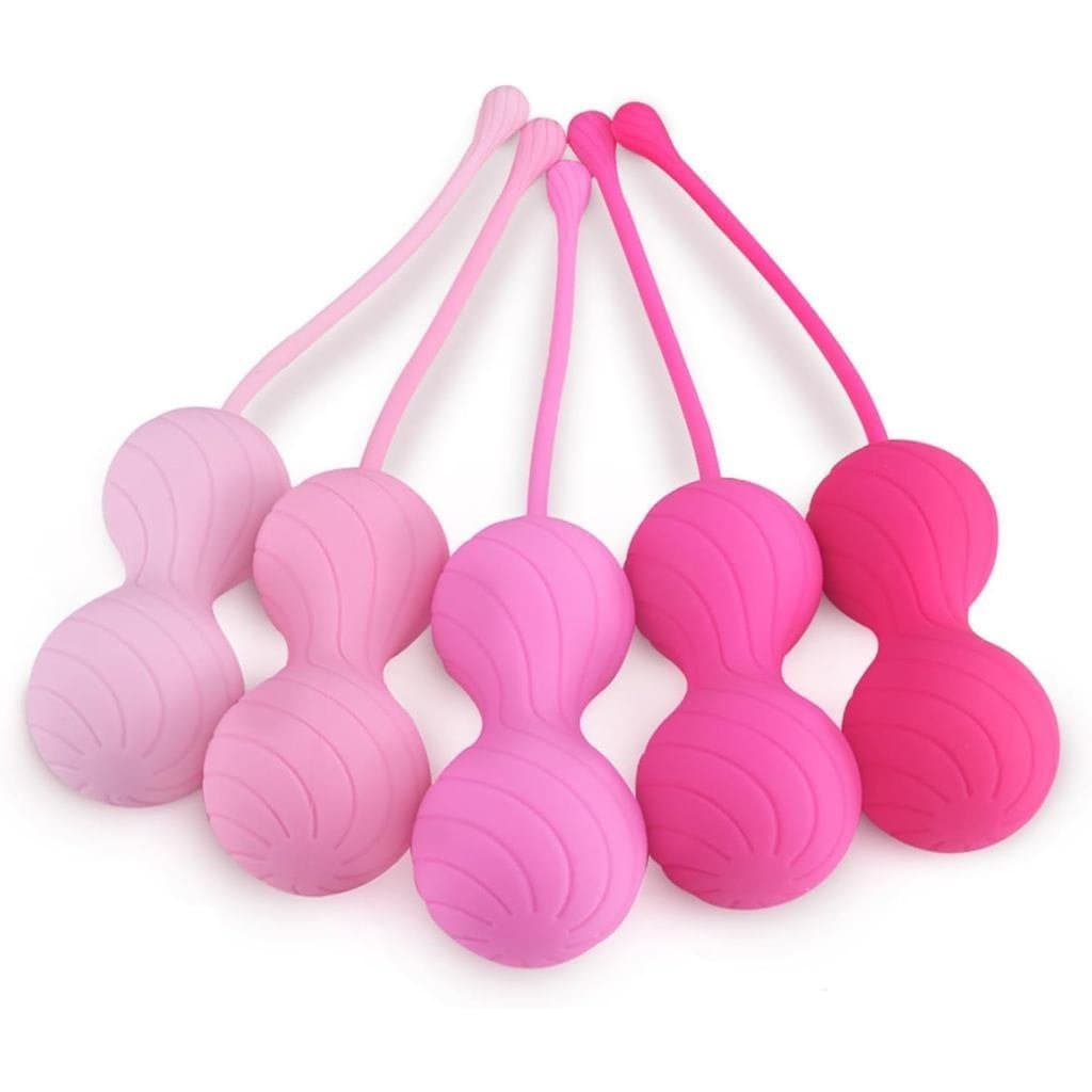 Conjunto de 5 peças de bolas de Kegel rosqueadas, exercitador dos músculos do assoalho pélvico e exercitador com peso XD