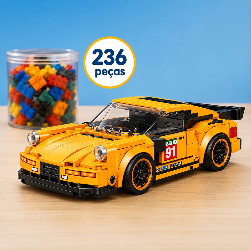Super Carro Esportivo de Montar – Kit de Construção 3D com Design Incrível monte o carro GT