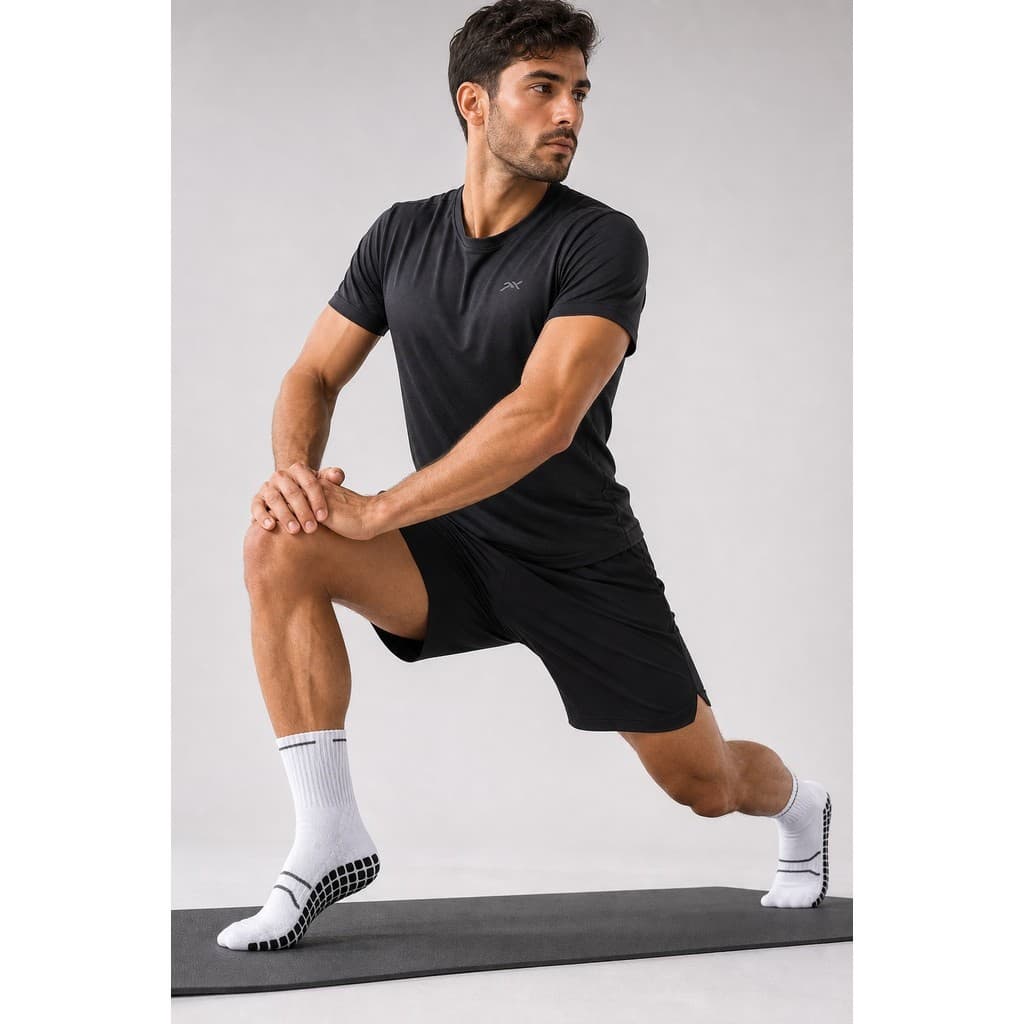 Kit Meias Esportivas Masculinas com Antiderrapante Cano Médio Tamanho Unico 40-46