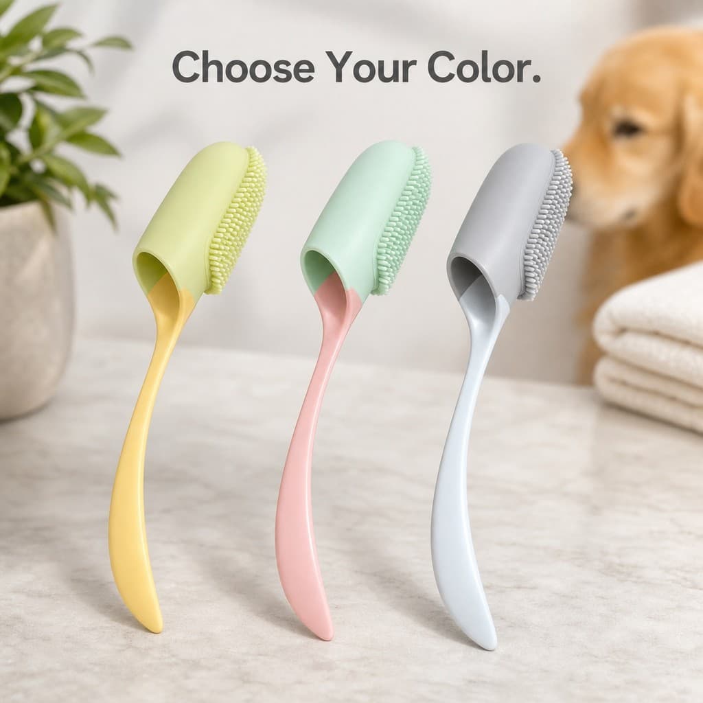 1PC Fácil Limpo Silicone Dedo Escova De Dentes Pet Branqueamento Goma Massagem Para Pequenos Animais