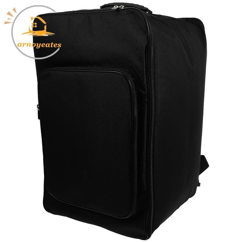 1 Peça Bolsa Cajon Mochila Preta Oxford + Algodão 31.5x53CM Acolchoada Com Alça E De Ombro , Acessórios