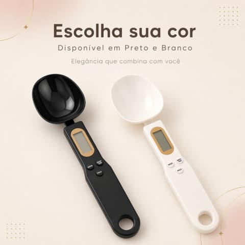 Balança Colher Digital com Display LCD – Medição Precisa para Café, Chá, Temperos e Ingredientes