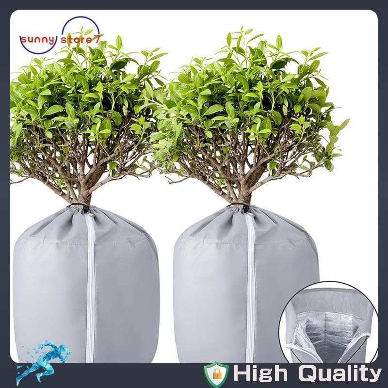 [Best S] 2 Pcs Vaso De Proteção De Inverno Para Plantas-17.7 X 19.6 Polegadas Bolsa Vasos De Flores-Capa De Planta Com C