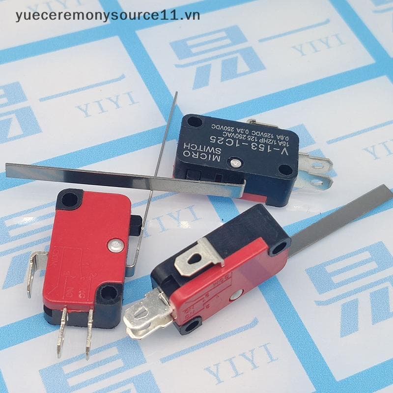 YS Alto-Falante 5pcs V-153-1C25 Micro Switch 16A 250VAC SPDT Interruptor De Limite De Viagem Momentâneo 1NO1NC Rolo De A