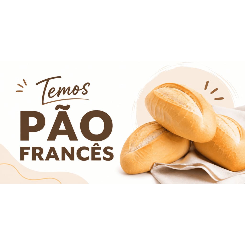 BANNER EM LONA PROPAGANDA 90X50CM COM 4 ILHÓIS ALTA QUALIDADE PÃO