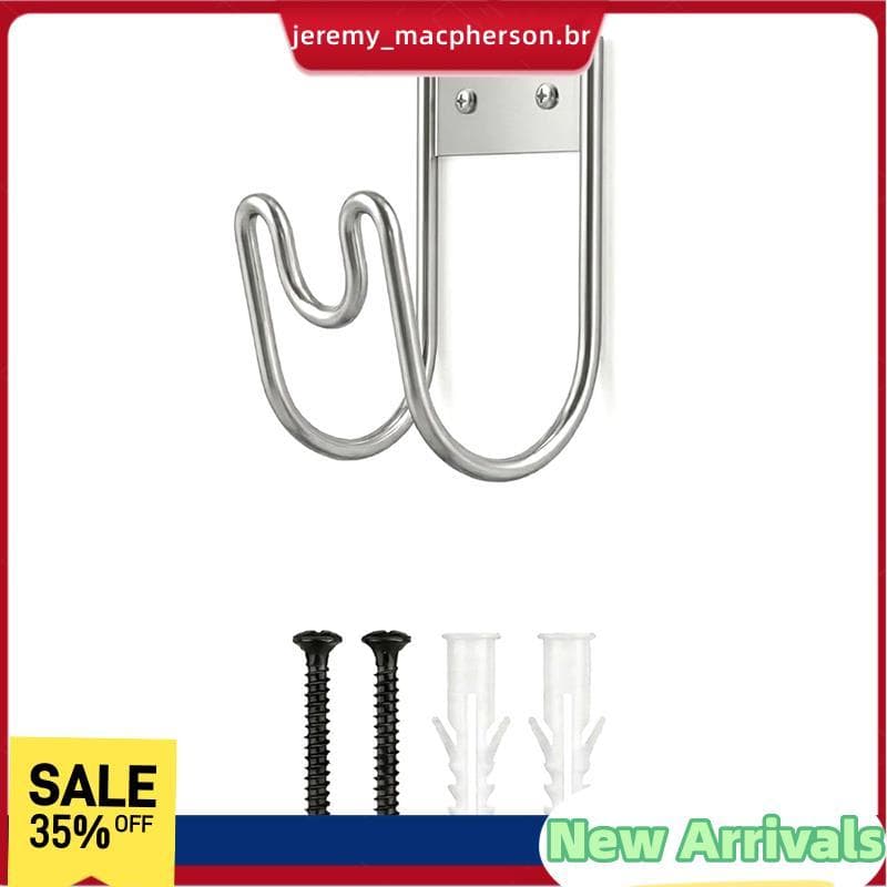Suporte De Mangueira De Jardim Para Armazenamento De Parede Aço Inoxidável