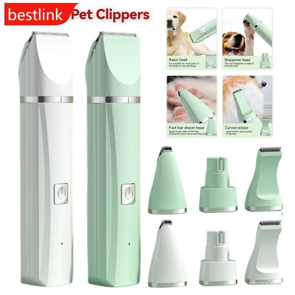 BESTLINK Pet Elétrico Push Clippers Pé Aparador De Pêlos Suprimentos Cuidados Profissionais Cão Gato Garra Pedicure Arte