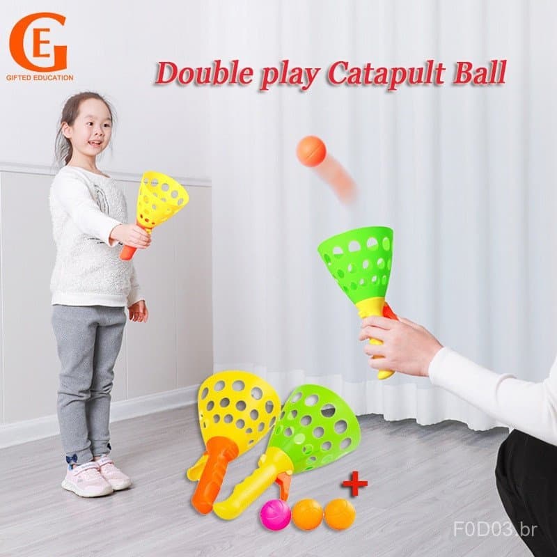 Crianças Brincam E Pegar Bola Catapulta Jogo Lançamento Brinquedo Pai-Interativo Brinquedos Esportivos Ao Ar Livre