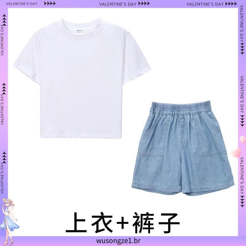 Traje de desempenho infantil traje de classe de jardim de infância meninos meninas camiseta colorida terno estudantes da