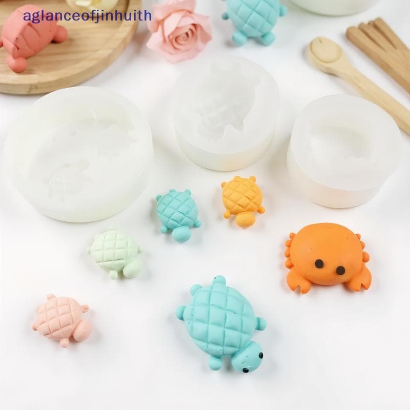 [aglanceofjinhui] Molde De Joias De Resina De Tartaruga Marinha Silicone Para Chaveiro Fazer Suprimentos De Fundição [ZK
