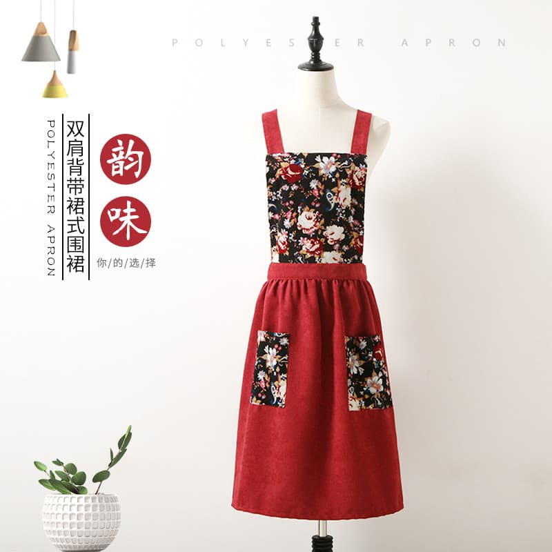 Moda única princesa avental literário florista flor loja avental Workwear casa cozinha senhoras cozinhar avental