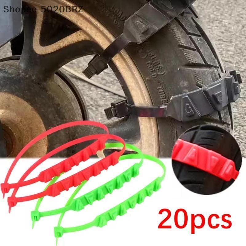 [THEBR] 10/20 Unidades De Correntes De Neve Antiderrapantes Para Motocicletas , Bicicletas , Rodas De Pneus De Inverno ,