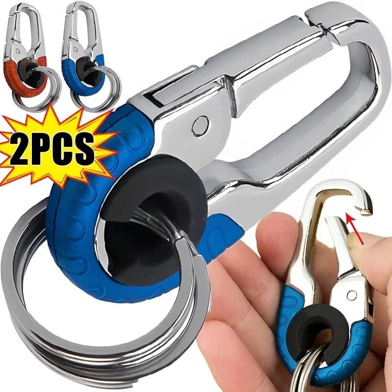 2 Pçs Porta-Chaves De Aço Inoxidável Carro Chaveiro Acampamento Escalada Acessórios Do