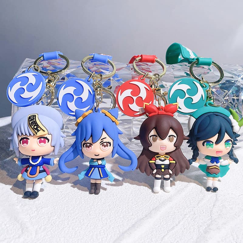 Bonito pingente jogo saco de escritório pingente Silicone carro personagem Original divino menino feito à mão periférico