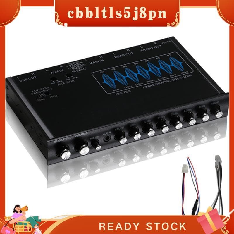 cbbltls5j8pn Alto-Falante Fácil Instalação 7 Bandas Para Equalizador De Áudio De Carro Frequência Ajustável Gráfico Prof