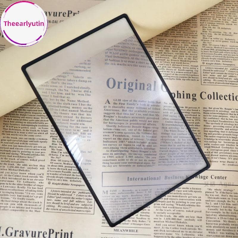 theearlyutin Lupa De Página Dobrável Auxílio De Leitura Com Design Leve Para Viagens E Uso Doméstico br