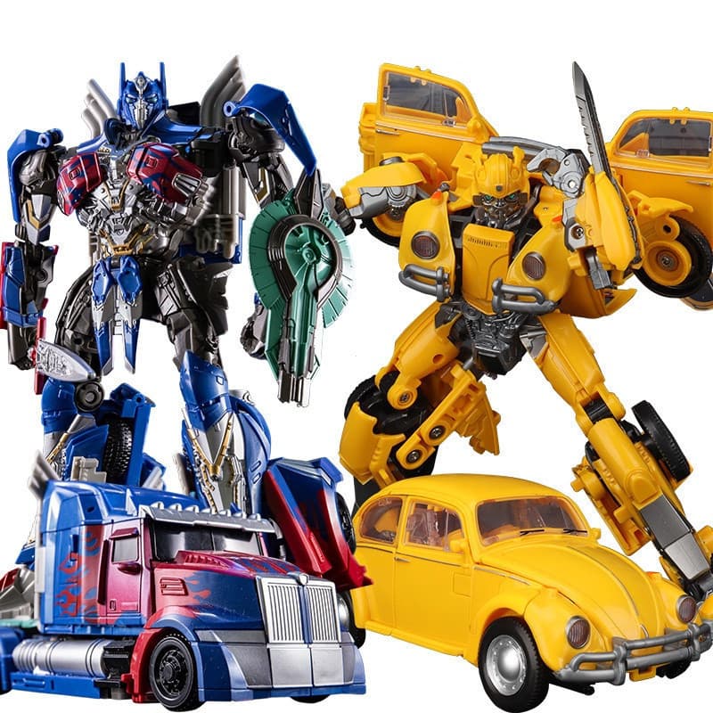 Brinquedo Grande Transformers Optimus Prime Bumblebee Robôs Carro Caminhão