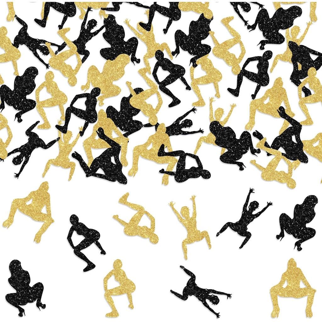 Cheereveal 200PCS Confete para Festa de Despedida de Solteira, Confete Twerk, Decoração de Mesa Divertida para Aniversár