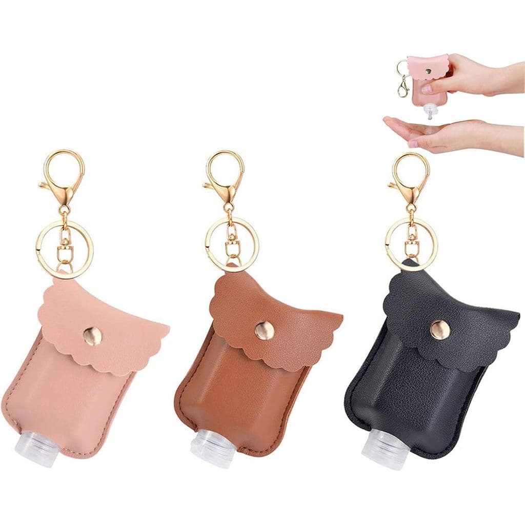 Suporte para Desinfetante para Mãos, Pacote com 3 Suportes para Desinfetante para Mãos em Miniatura, Frascos Portáteis d