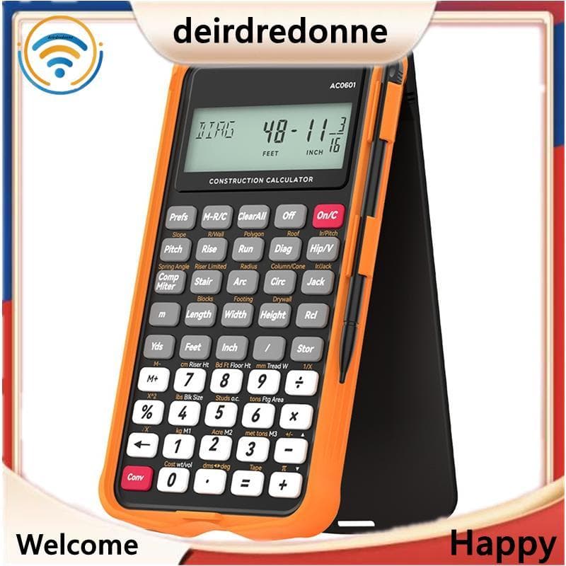 Calculadora Ferramenta De Construção Com Tablet De Escrita Para Concreto Empreiteiro
