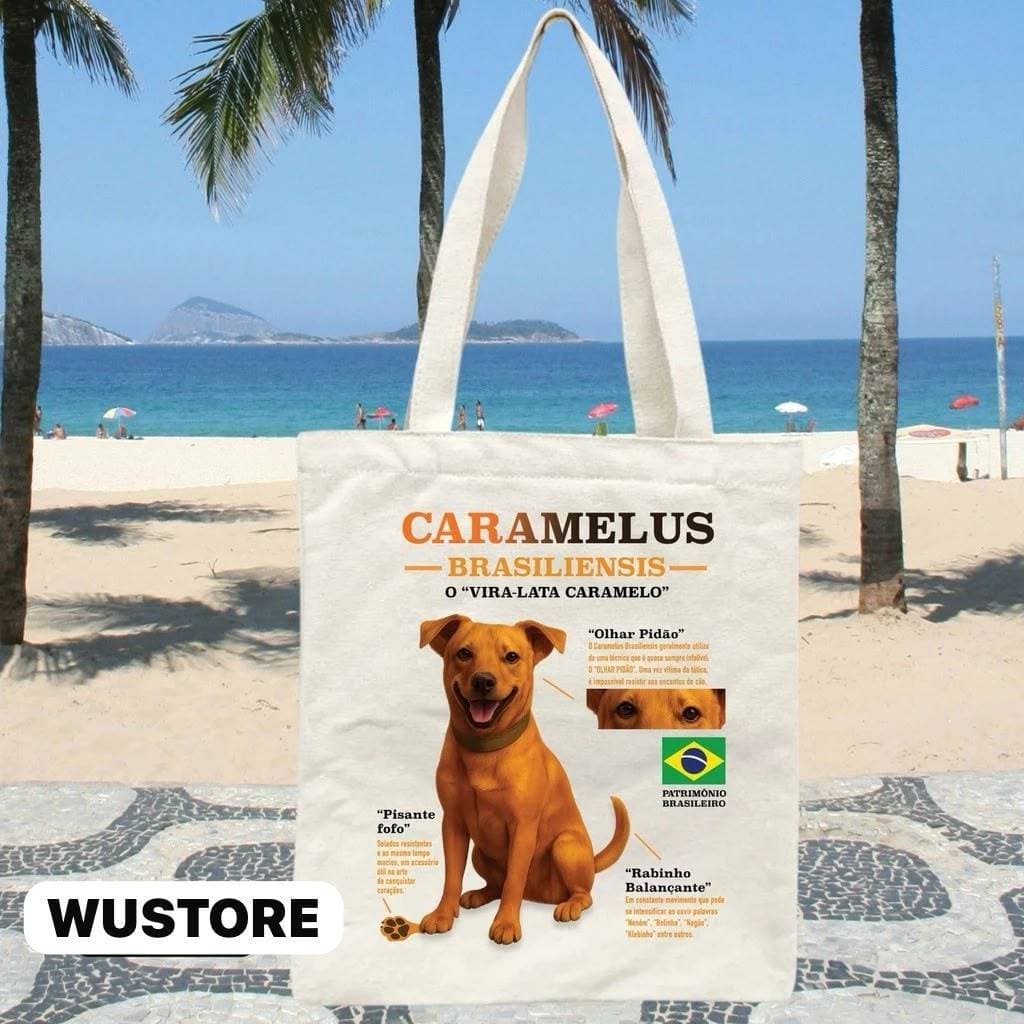 Ecobag Cachorro Caramelo Bolsa Sacola Personalizada Brasilidades Estilosa Bag Pronta Entrega