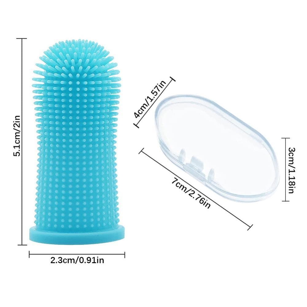 TIK 1Pc Silicone Macio Cão De Estimação Dedo Escova De Dentes Limpeza Mau Hálito Cuidados Não Tóxico Ferramenta Limpa Ac
