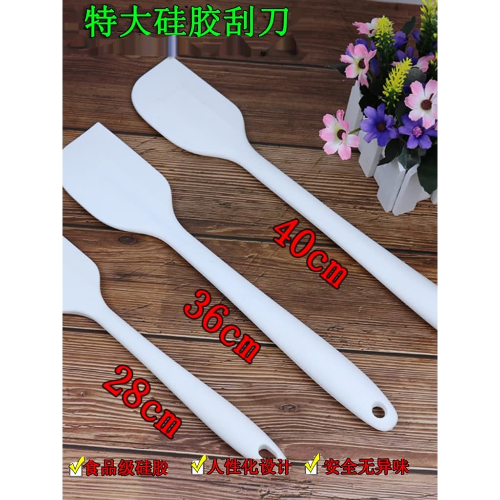 Ferramentas de cozimento Extra grande integrado núcleo de aço espátula conjunta Silicone creme espátula mexendo espátula