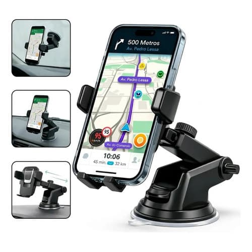 Suporte Celular Veicular Carro Ventosa Universal Vidro Paine