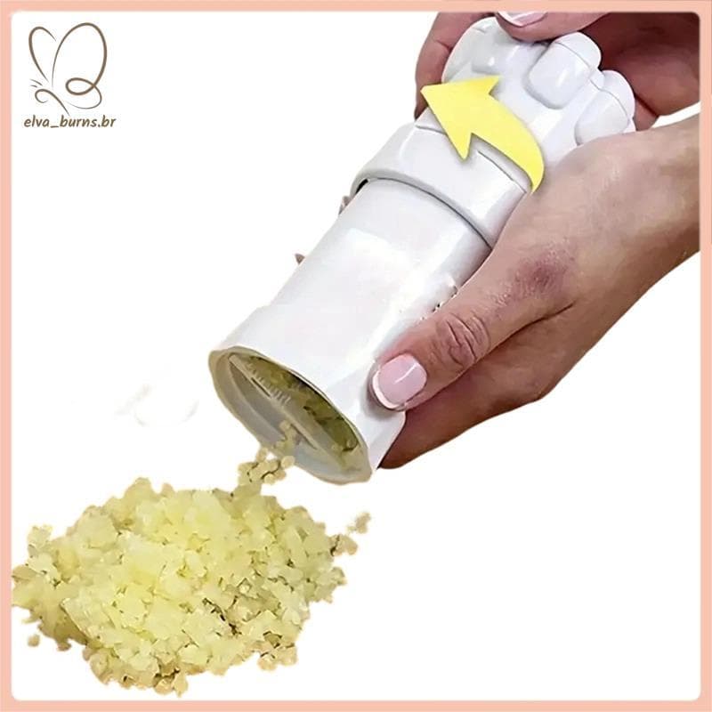[elva_burns.br] Utensílios De Cozinha Cortador De Alho Multifuncional Prensa E Acessórios Vegetais