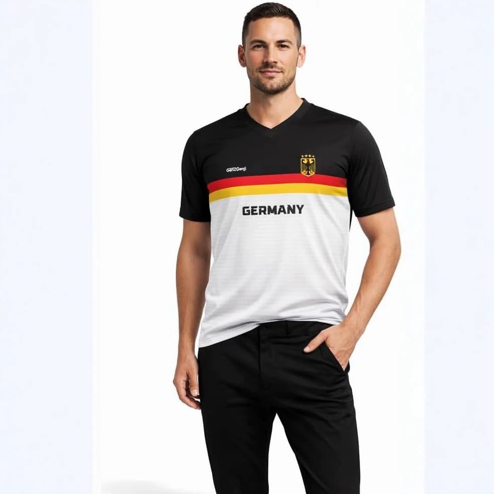 Copa do mundo equipe alemã fã camiseta de secagem rápida respirável alemanha seleção nacional camisa de futebol das mulh