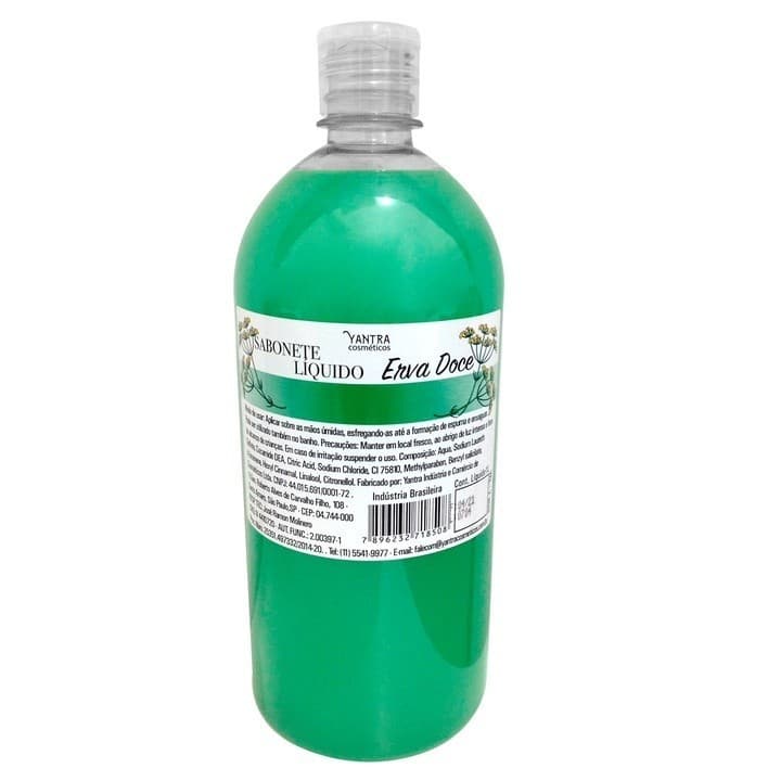 Sabonete Liquido Erva Doce - 1 Litro  Yantra