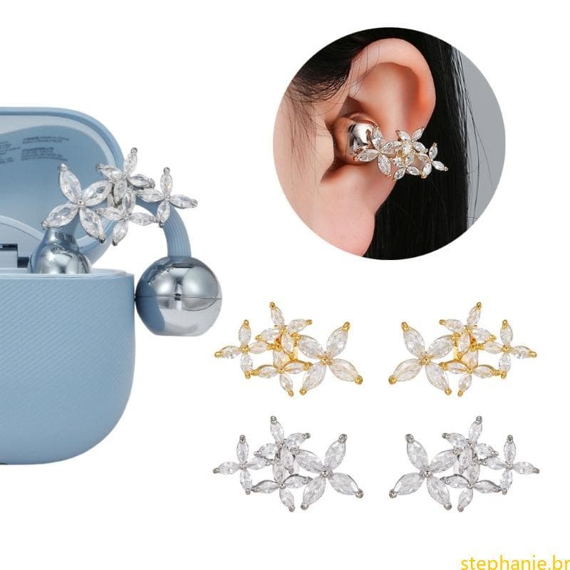 Melhor Clipe Orelha Cravejado Zircônias Ornamentais Para FreeClip 1 2 Elegante Funcional