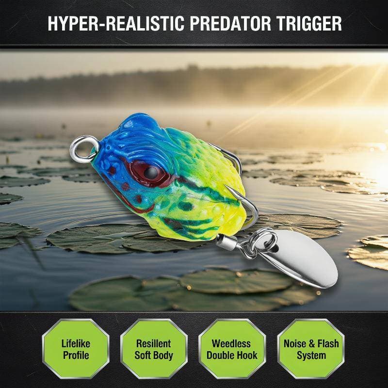 YS À Prova De Outdoor Luya Sapo Trovão De Longo Alcance 3cm/4.3g Mini Atinge 16 Cores Software Gancho Duplo Lantejoulas