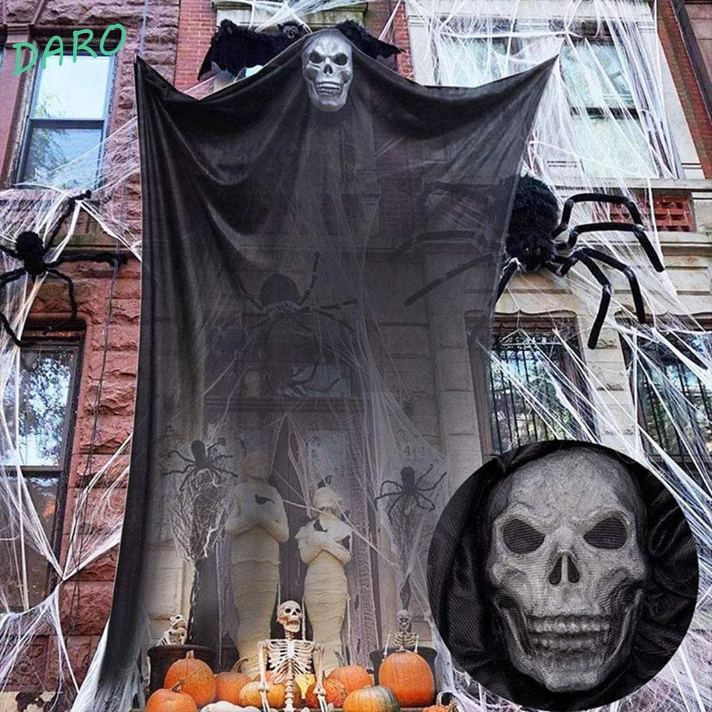 DARO Ghost Creative Garden Com Olhos Iluminados Por LED Pendurados Suprimentos Para Festas De Terror